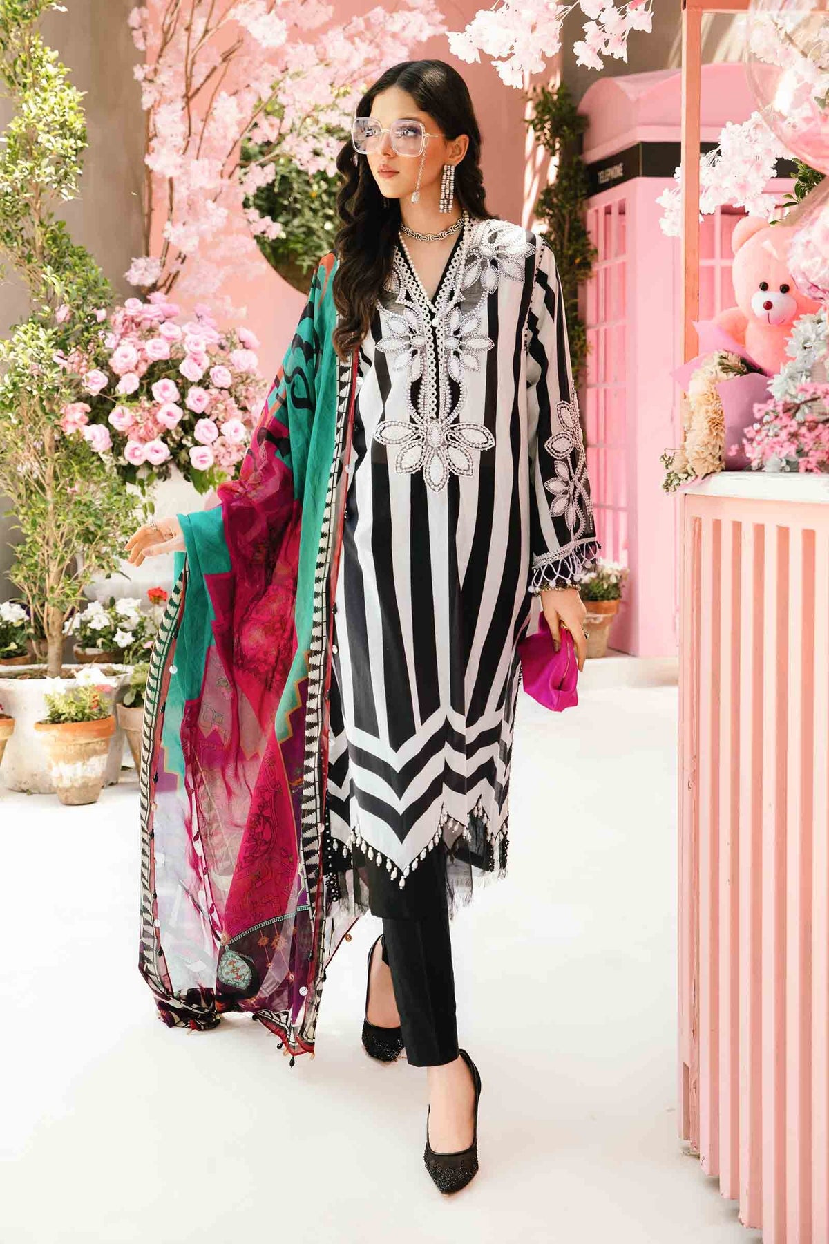 Maria B | M Prints Summer 25 | MPT-2609-B by Maria B - Designer Dress - Type: Ladies Clothes - Available at Libayah - 100% Original