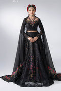 Maria B | Mbroidered Wedding Formals 26 | BD-3101-Obsidian Garden by Maria B - Designer Dress  - Type : Ladies Clothes - Available at Libayah - 100% Original 