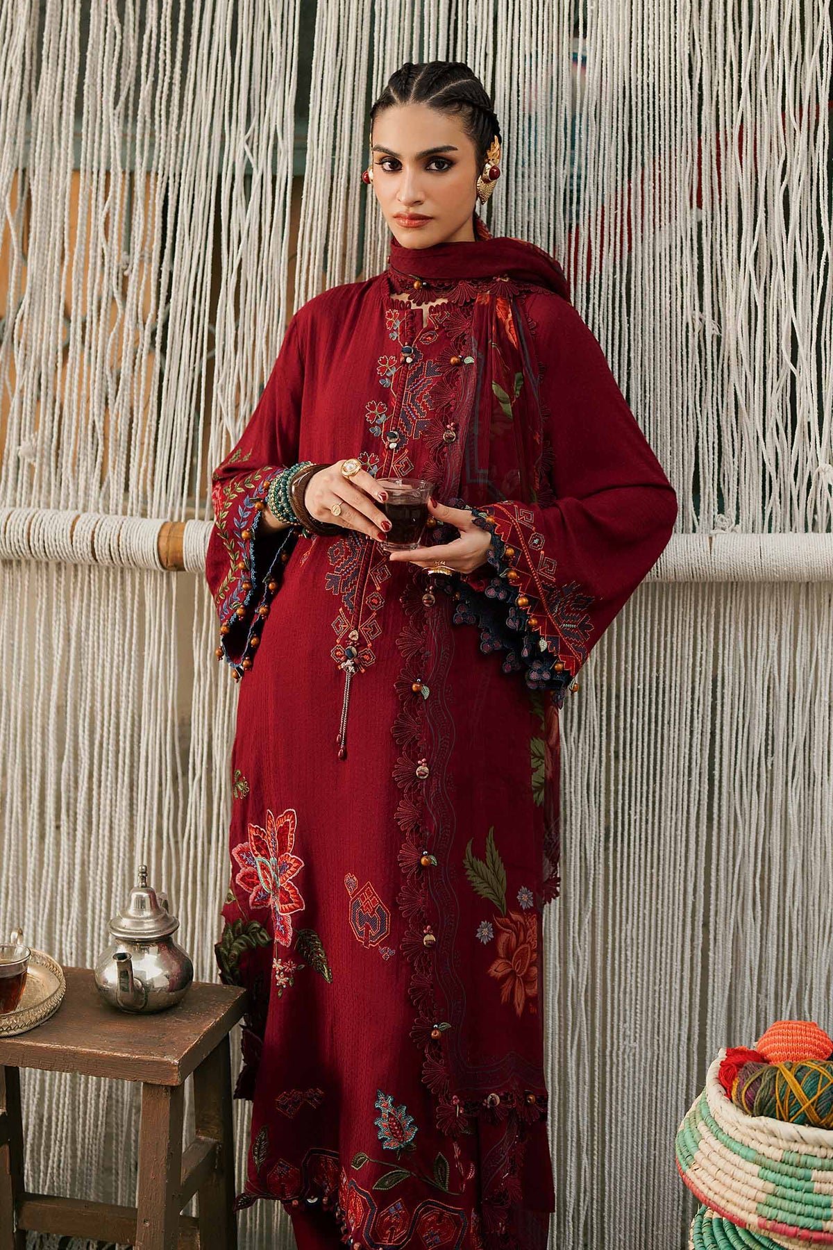 Maria B | M Prints Winter Fall 2026 | MPT-3110-A by Maria B - Designer Dress  - Type : Ladies Clothes - Available at Libayah - 100% Original 