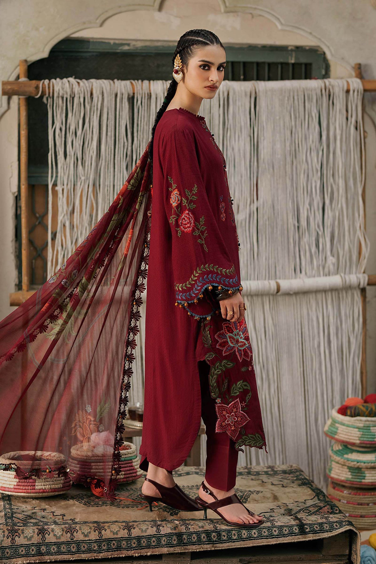 Maria B | M Prints Winter Fall 2026 | MPT-3110-A by Maria B - Designer Dress  - Type : Ladies Clothes - Available at Libayah - 100% Original 