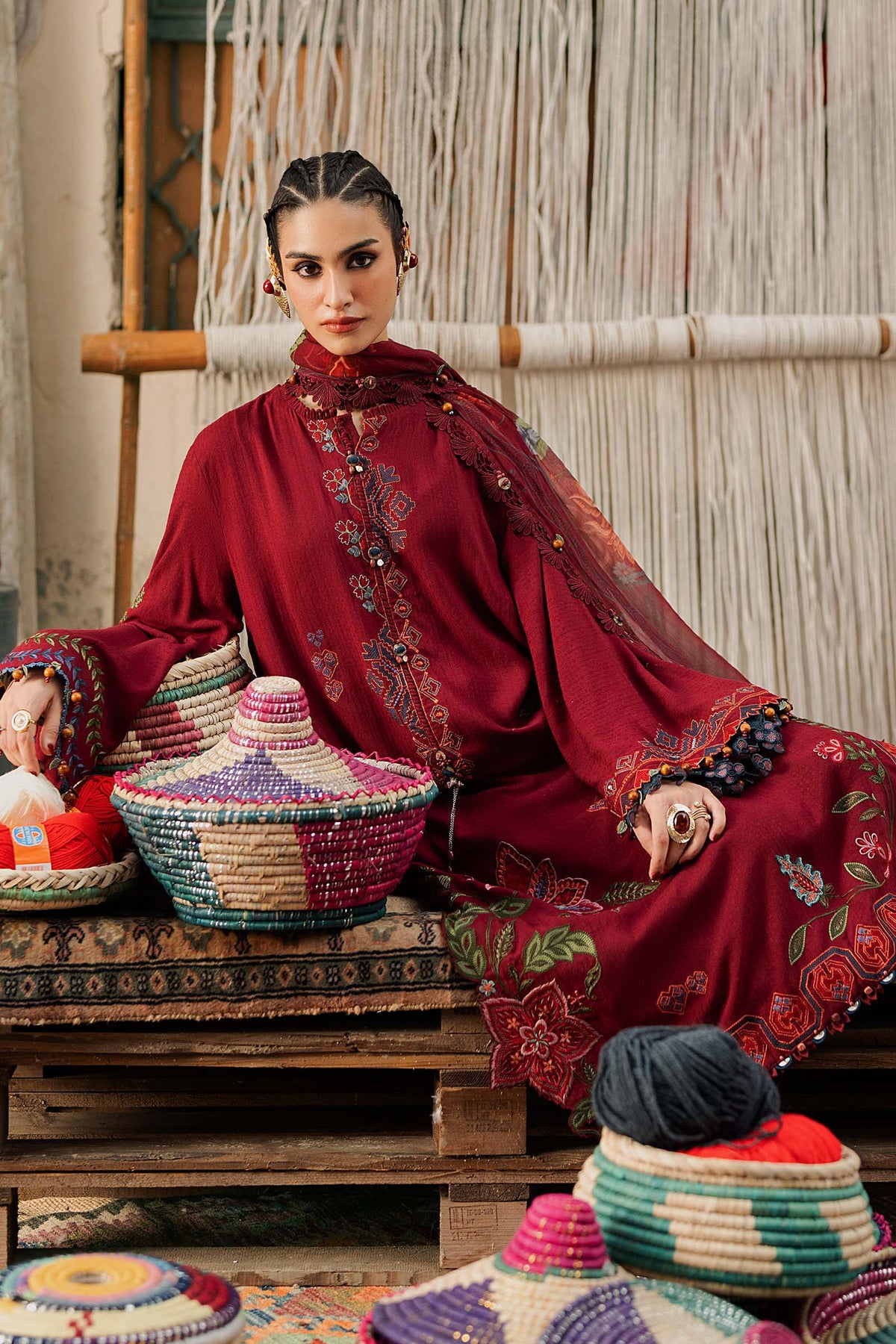 Maria B | M Prints Winter Fall 2026 | MPT-3110-A by Maria B - Designer Dress  - Type : Ladies Clothes - Available at Libayah - 100% Original 