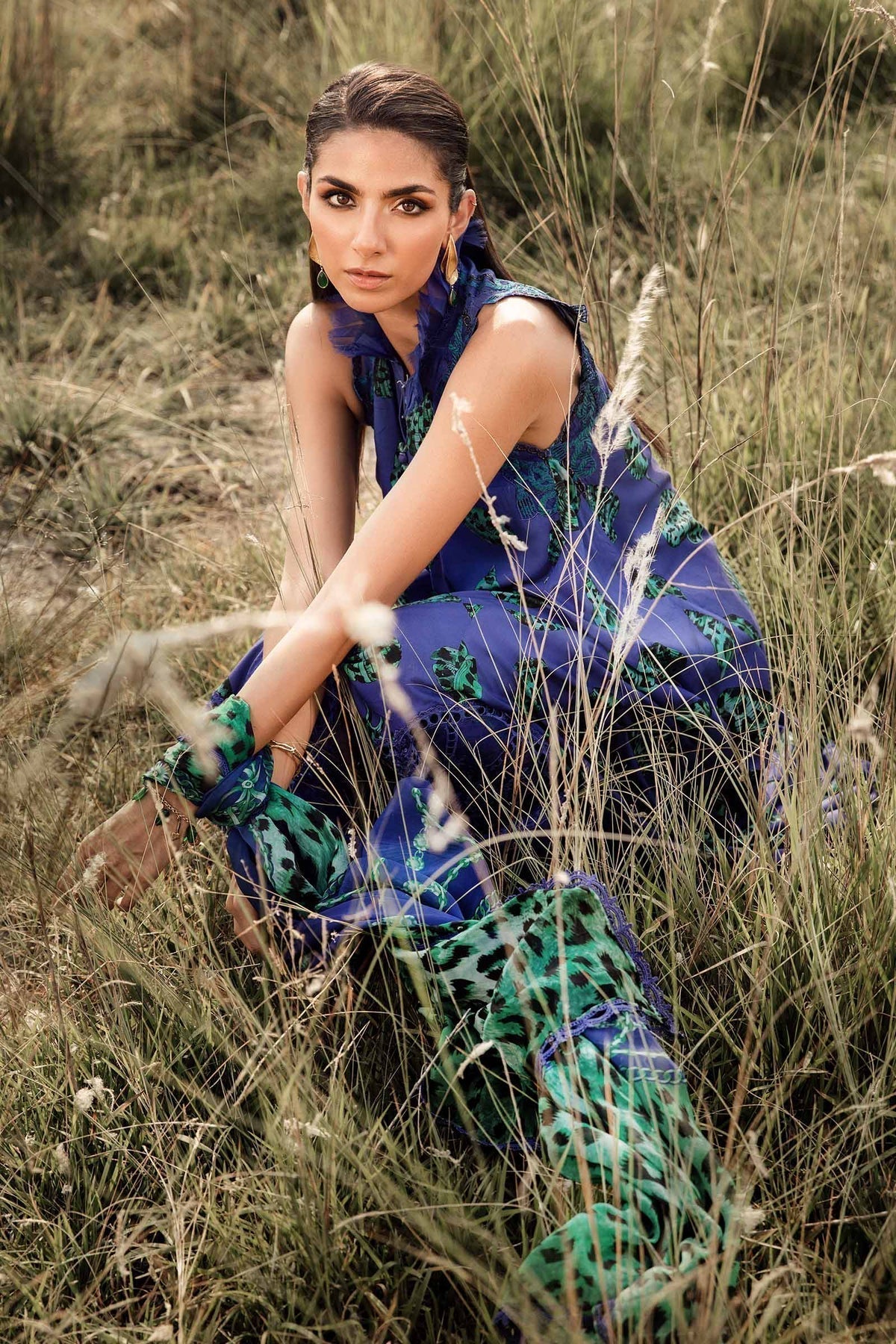 Maria B | M Prints Winter 24 | MPT-2410-A by Maria B - Designer Dress  - Type : Ladies Clothes - Available at Libayah - 100% Original 