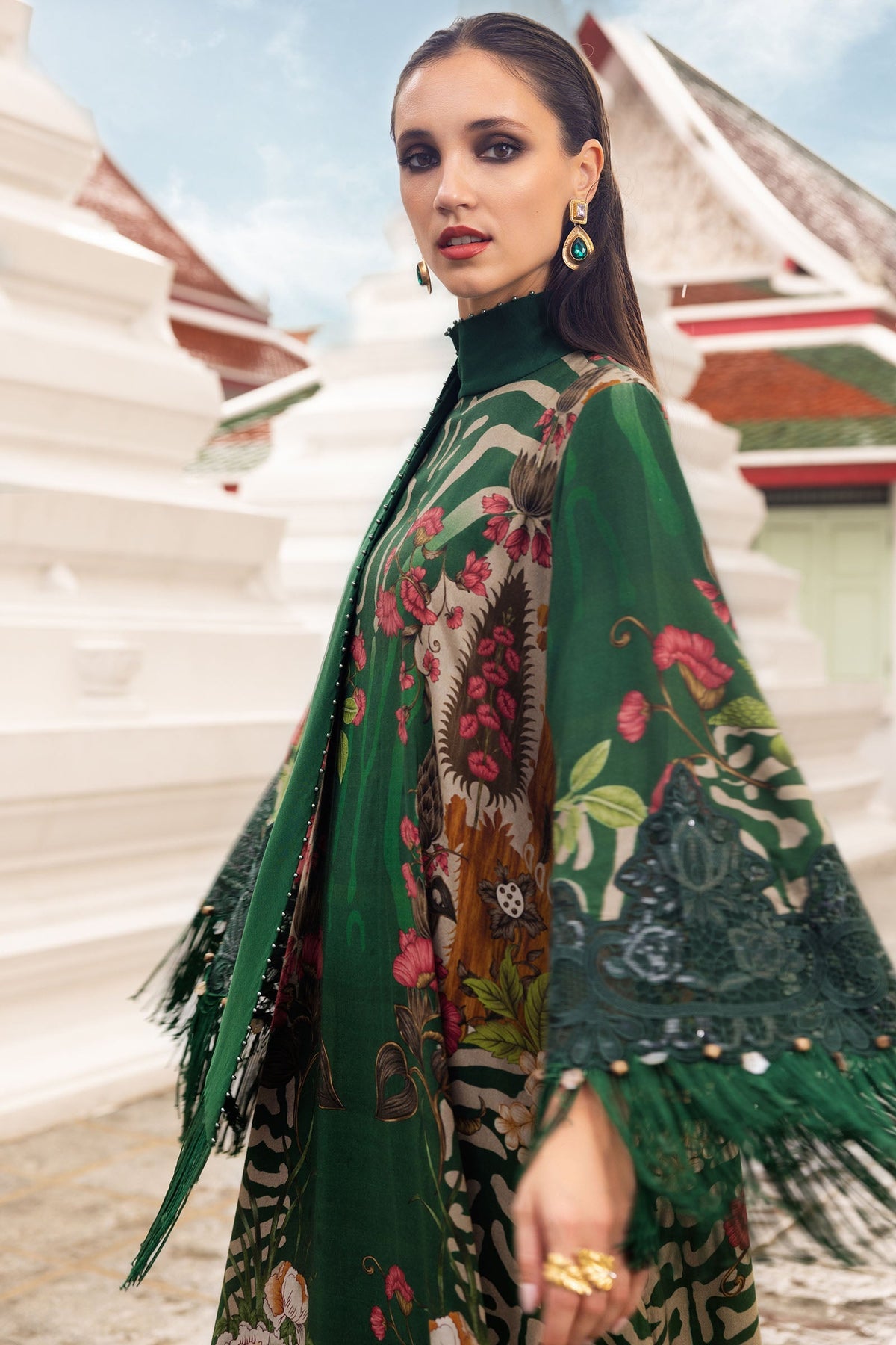 Maria B | M Prints Winter 25 | MPT-2810-A by Maria B - Designer Dress  - Type : Ladies Clothes - Available at Libayah - 100% Original 