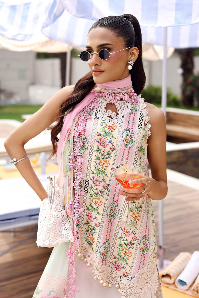 Maria B | M Prints 26 | MPT-3010-A by Maria B - Designer Dress  - Type : Ladies Clothes - Available at Libayah - 100% Original 