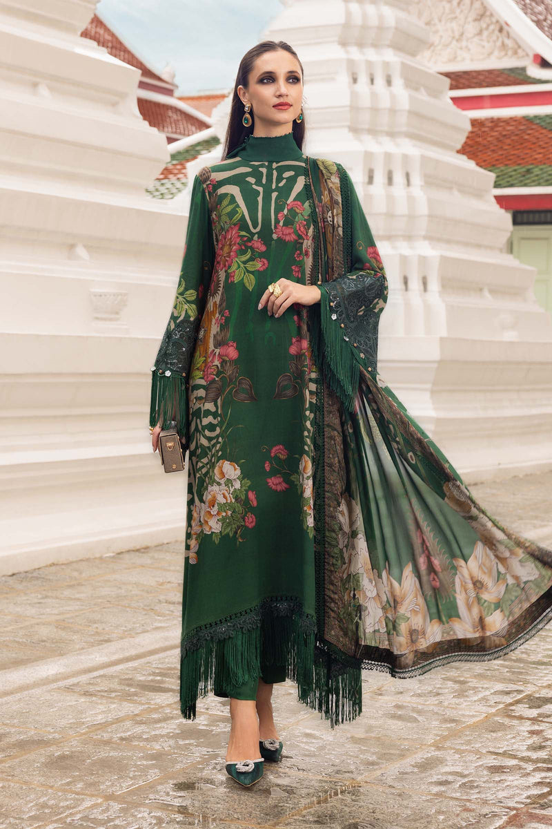 Maria B | M Prints Winter 25 | MPT-2810-A by Maria B - Designer Dress  - Type : Ladies Clothes - Available at Libayah - 100% Original 