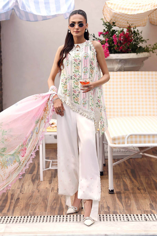 Maria B | M Prints 26 | MPT-3010-A by Maria B - Designer Dress  - Type : Ladies Clothes - Available at Libayah - 100% Original 
