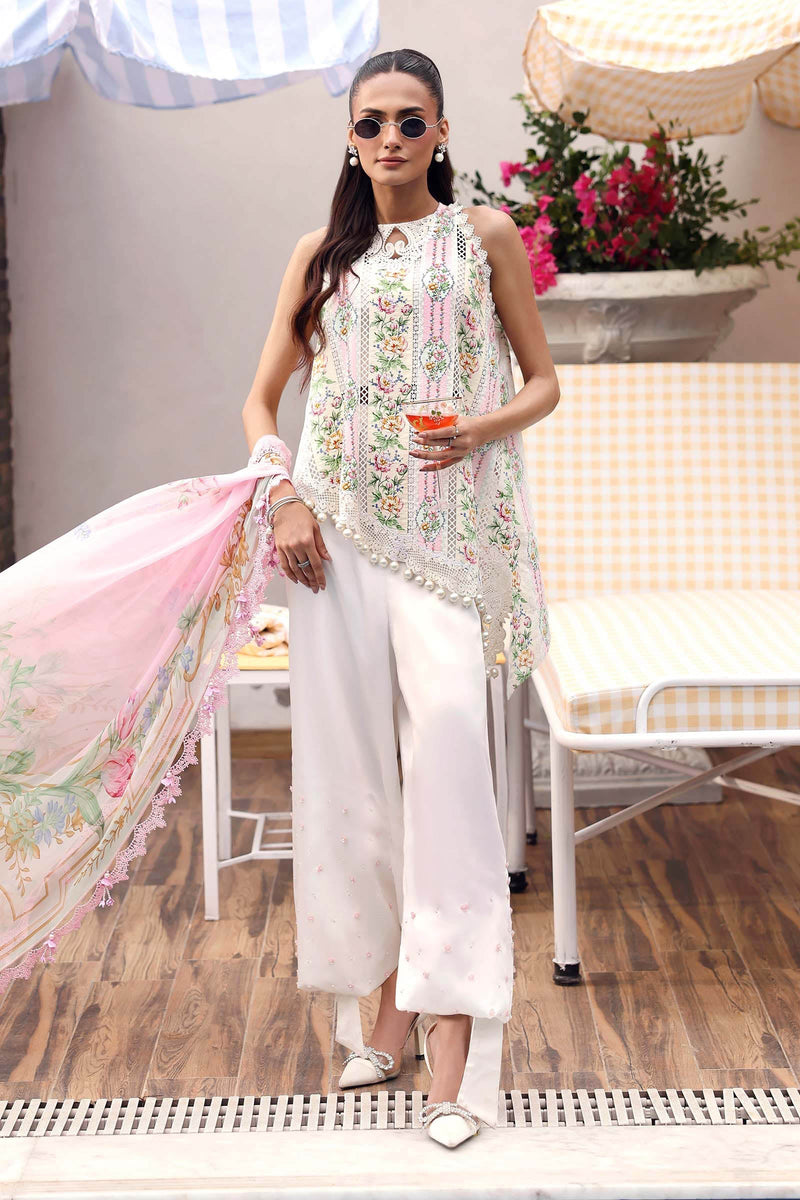 Maria B | M Prints 26 | MPT-3010-A by Maria B - Designer Dress  - Type : Ladies Clothes - Available at Libayah - 100% Original 