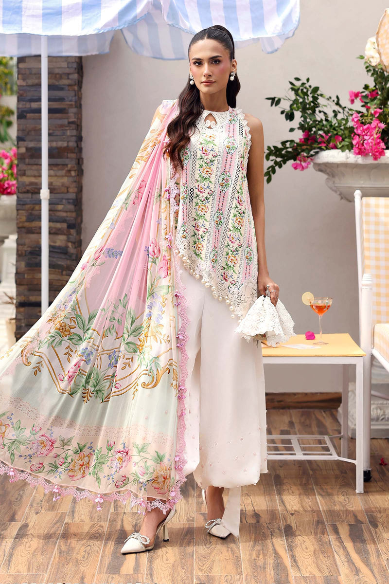 Maria B | M Prints 26 | MPT-3010-A by Maria B - Designer Dress  - Type : Ladies Clothes - Available at Libayah - 100% Original 