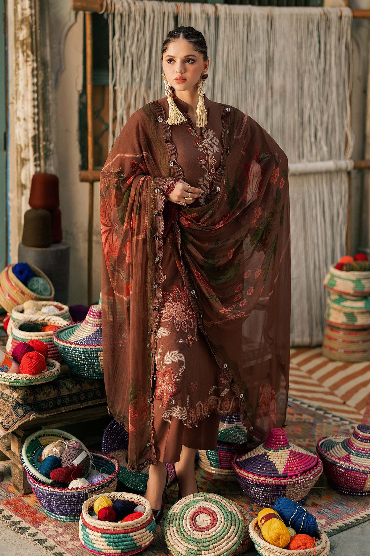 Maria B | M Prints Winter Fall 2026 | MPT-3110-B by Maria B - Designer Dress  - Type : Ladies Clothes - Available at Libayah - 100% Original 
