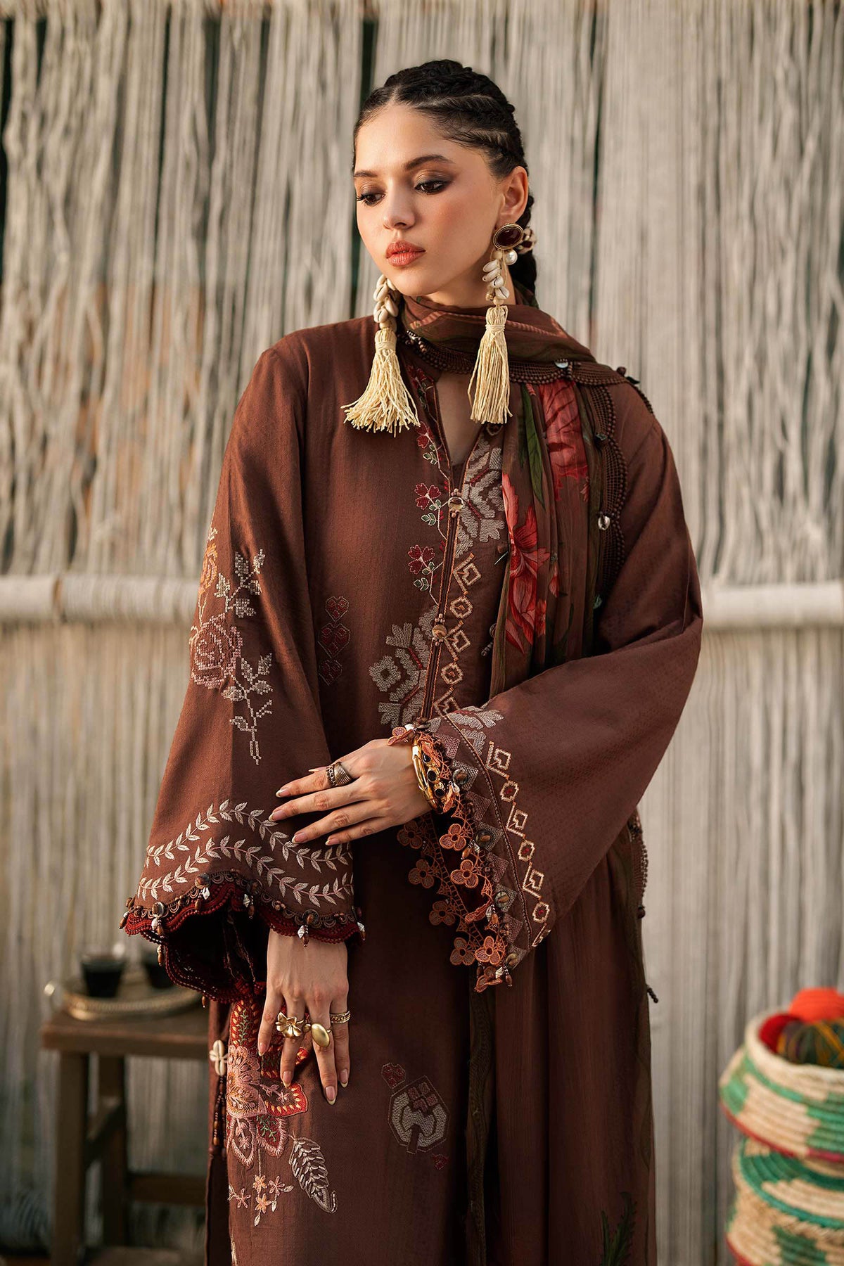 Maria B | M Prints Winter Fall 2026 | MPT-3110-B by Maria B - Designer Dress  - Type : Ladies Clothes - Available at Libayah - 100% Original 