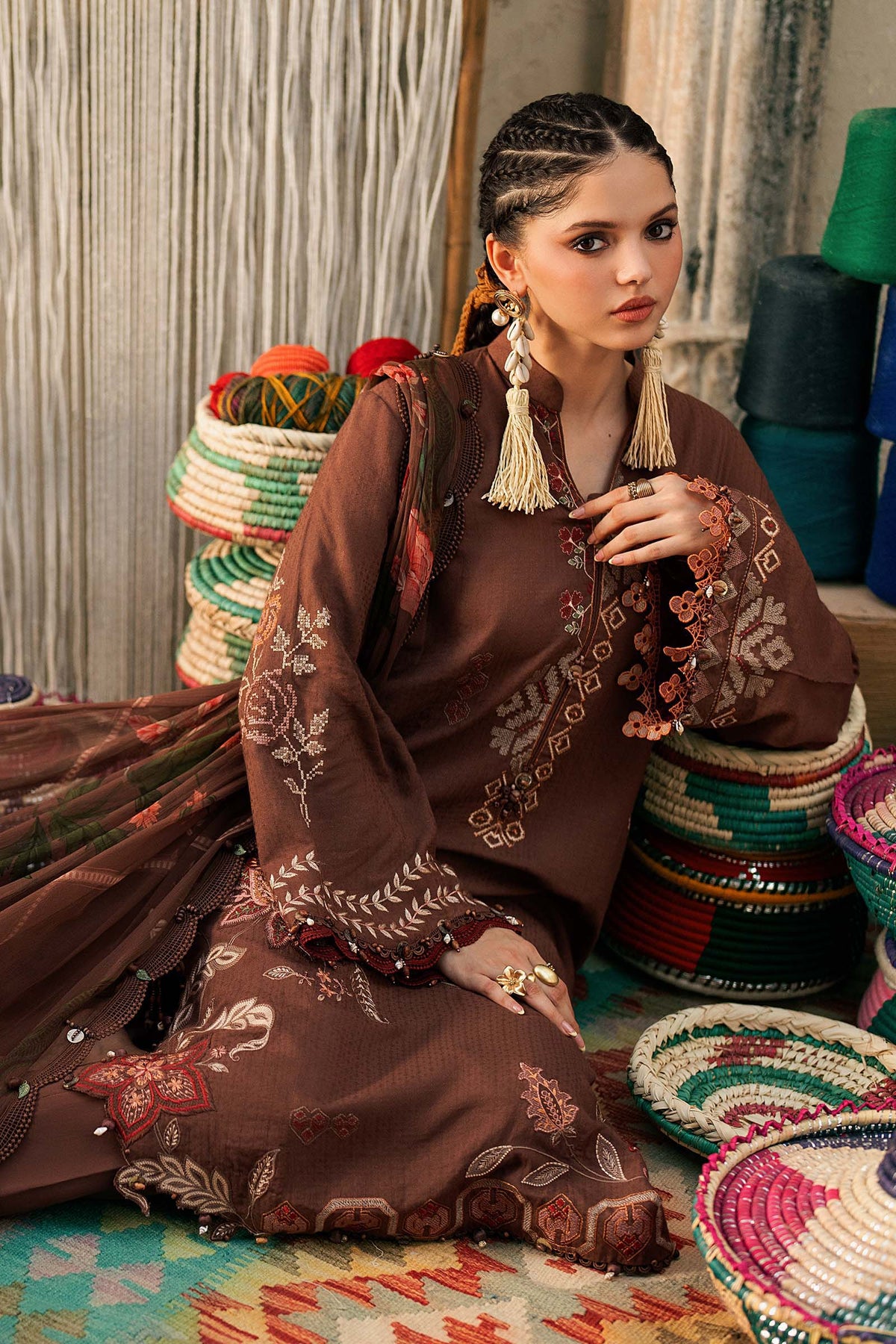 Maria B | M Prints Winter Fall 2026 | MPT-3110-B by Maria B - Designer Dress  - Type : Ladies Clothes - Available at Libayah - 100% Original 