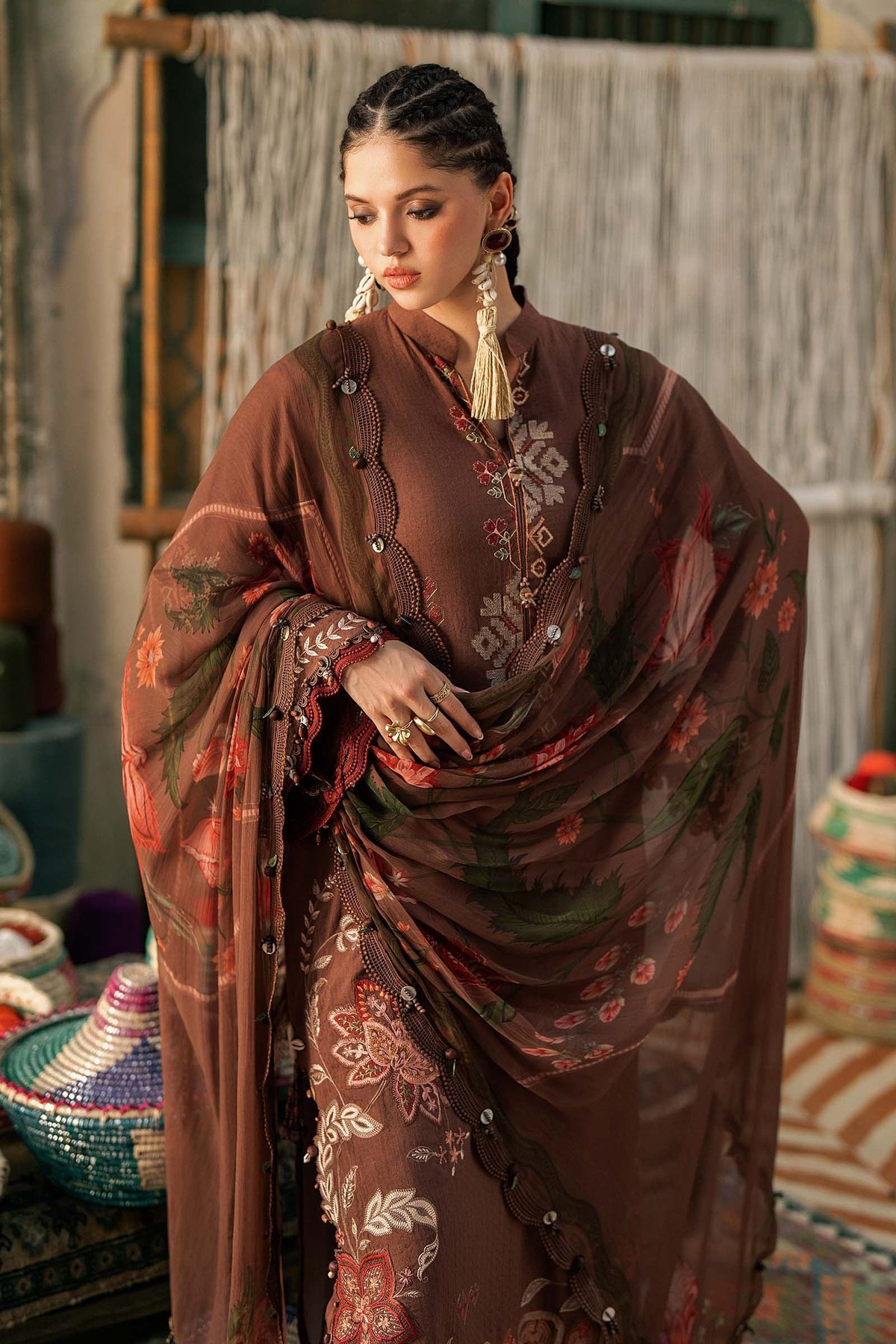 Maria B | M Prints Winter Fall 2026 | MPT-3110-B by Maria B - Designer Dress  - Type : Ladies Clothes - Available at Libayah - 100% Original 