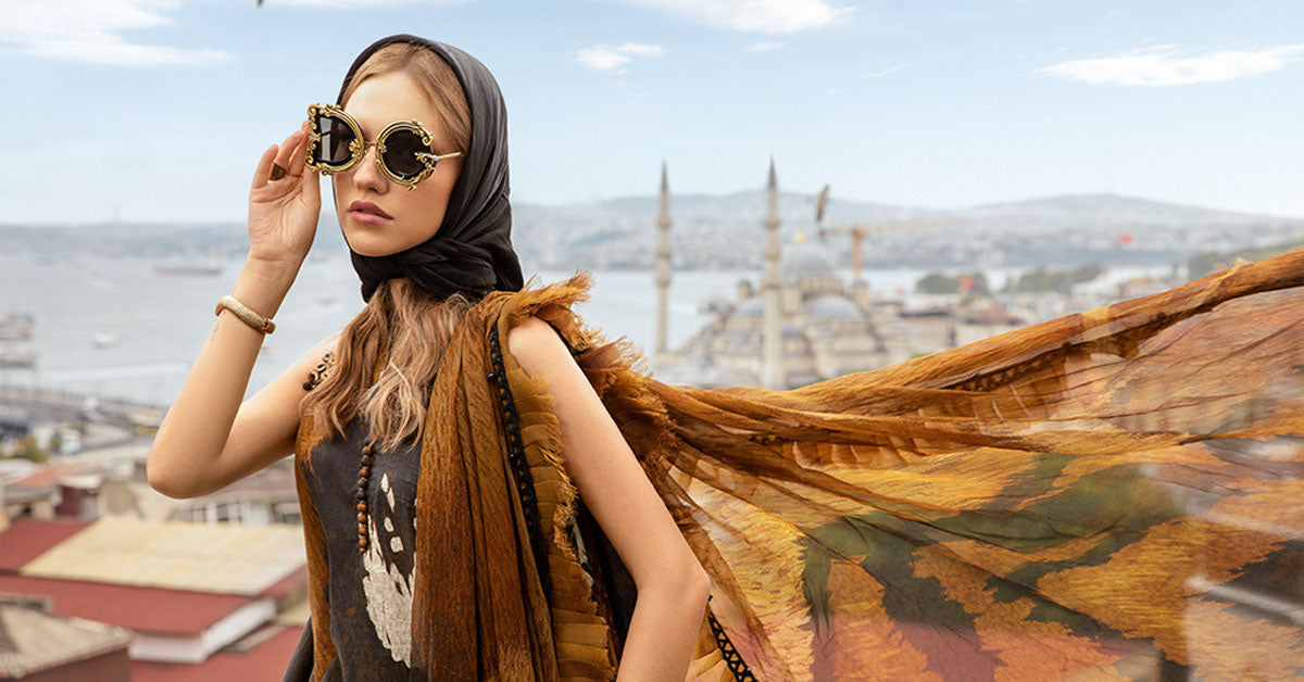 Maria B | M Prints Fall Edit 24 | MPT-2310-B by Maria B - Designer Dress  - Type : Ladies Clothes - Available at Libayah - 100% Original 