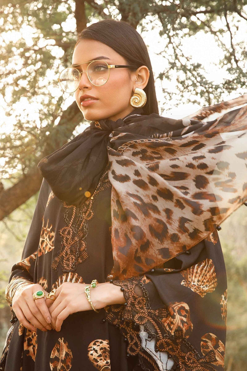 Maria B | M Prints Winter 24 | MPT-2410-B by Maria B - Designer Dress  - Type : Ladies Clothes - Available at Libayah - 100% Original 
