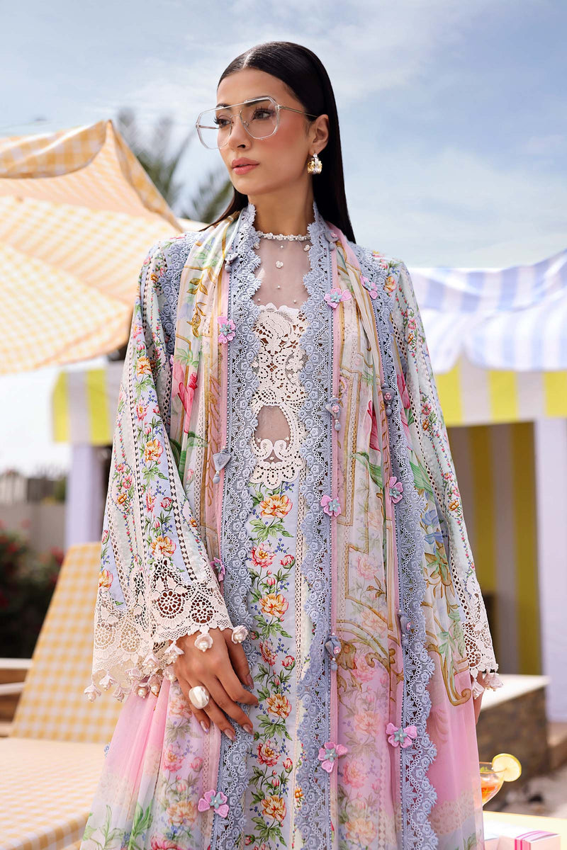 Maria B | M Prints 26 | MPT-3010-B by Maria B - Designer Dress  - Type : Ladies Clothes - Available at Libayah - 100% Original 