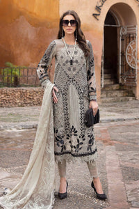 Maria B | Luxury Lawn 25 | D-2510-B by Maria B - Designer Dress - Type: Ladies Clothes - Available at Libayah - 100% Original