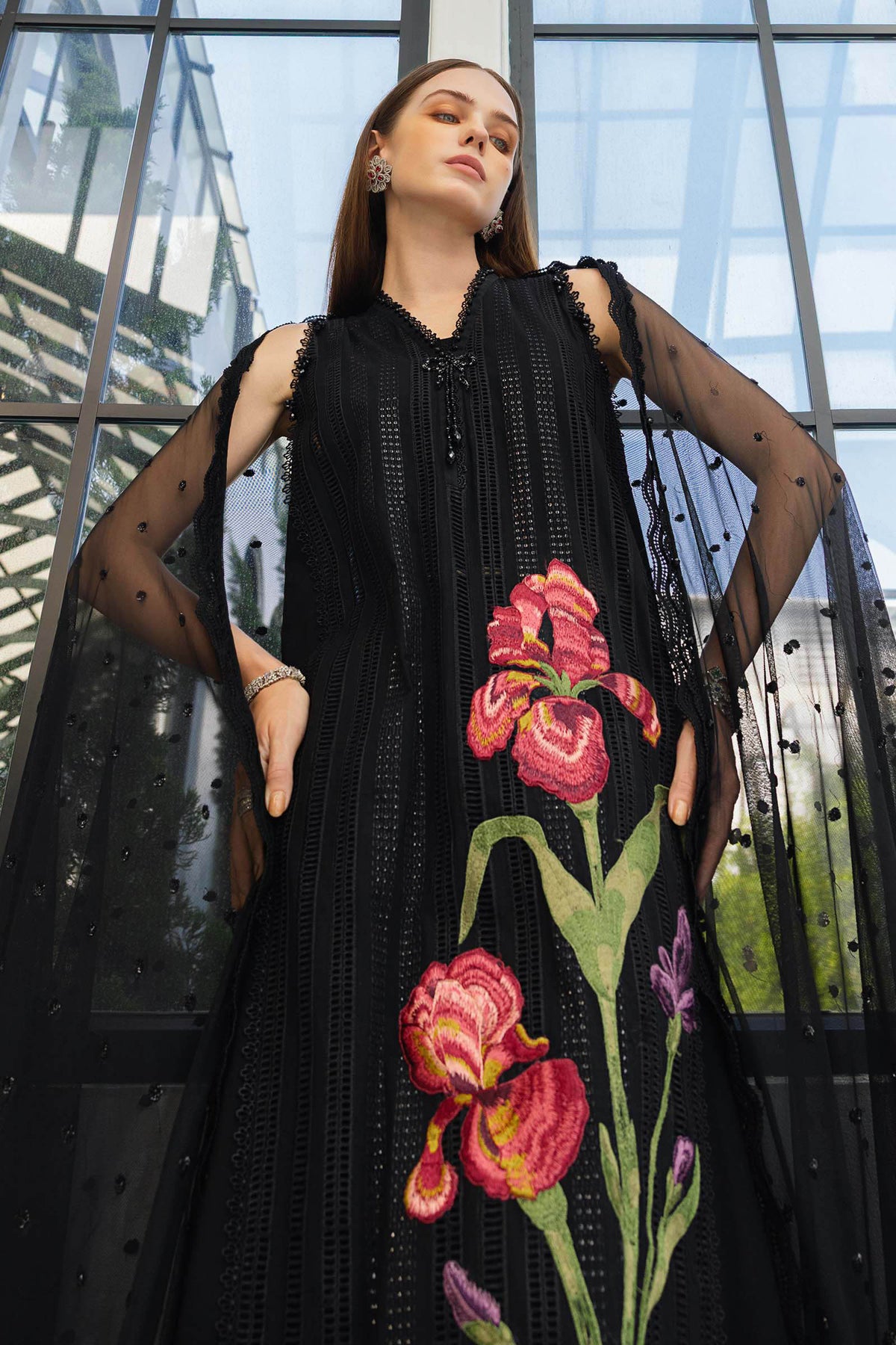 Maria B | luxury Lawn 26 | EL-26-10 by Maria B - Designer Dress  - Type : Ladies Clothes - Available at Libayah - 100% Original 