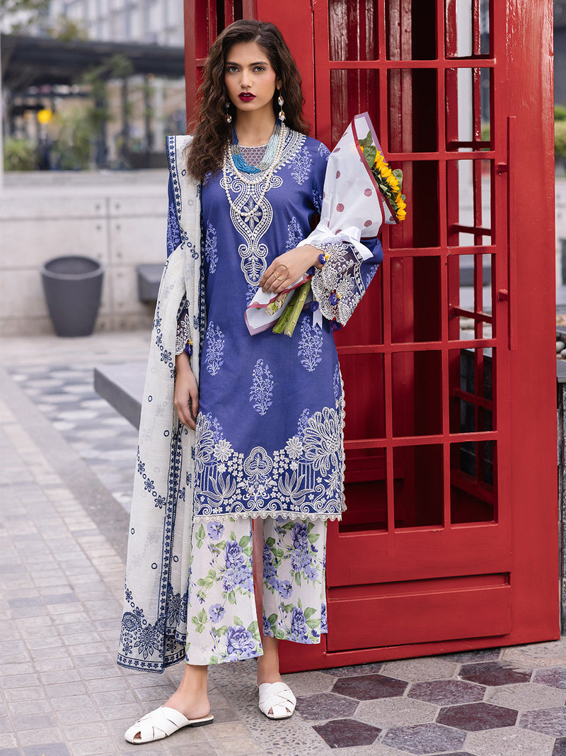 Mahnur | Broadway Luxury Lawn 25 | Tulip by Mahnur - Designer Dress - Type: Ladies Clothes - Available at Libayah - 100% Original