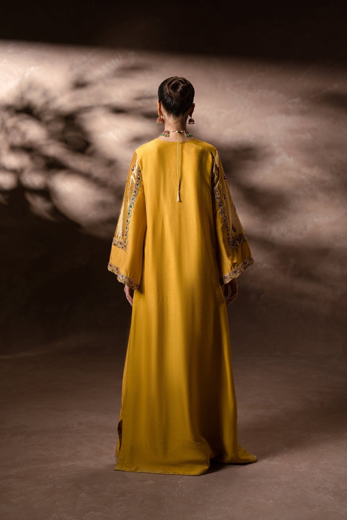 Ammara Khan | Symphony 24 | GOLDEN GARDEN KAFTAN SET (D-11) by Ammara Khan - Designer Dress - Type: Ladies Clothes - Available at Libayah - 100% Original