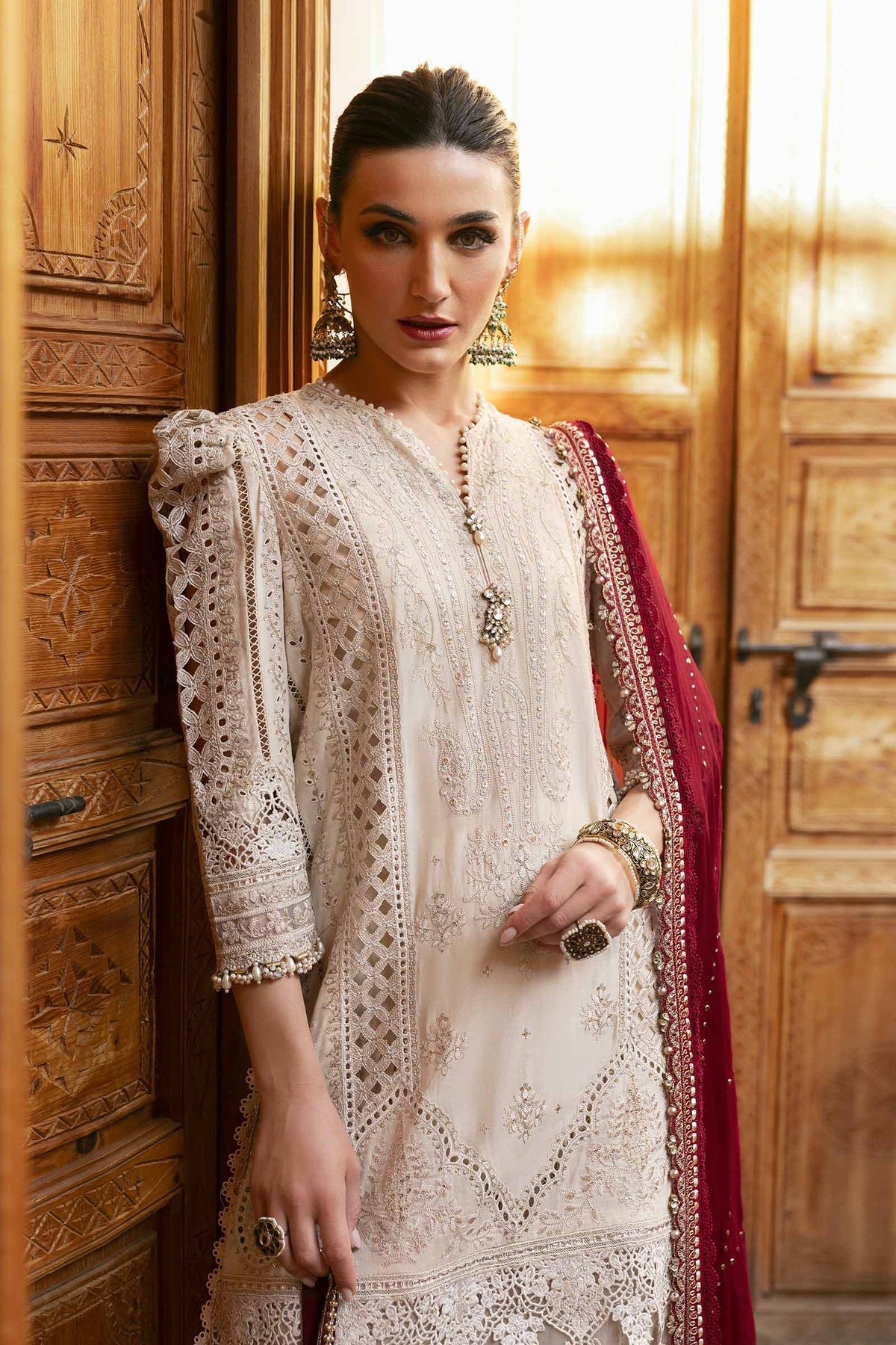 Maria B | Luxury Lawn 25 | D-2511-B by Maria B - Designer Dress - Type: Ladies Clothes - Available at Libayah - 100% Original
