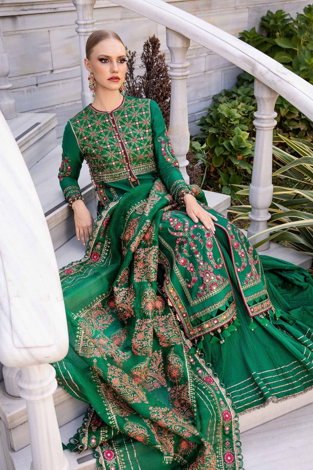 Maria B | Sateen Formals 24 | CST-811 by Maria B - Designer Dress - Type: Formal - Available at Libayah - 100% Original