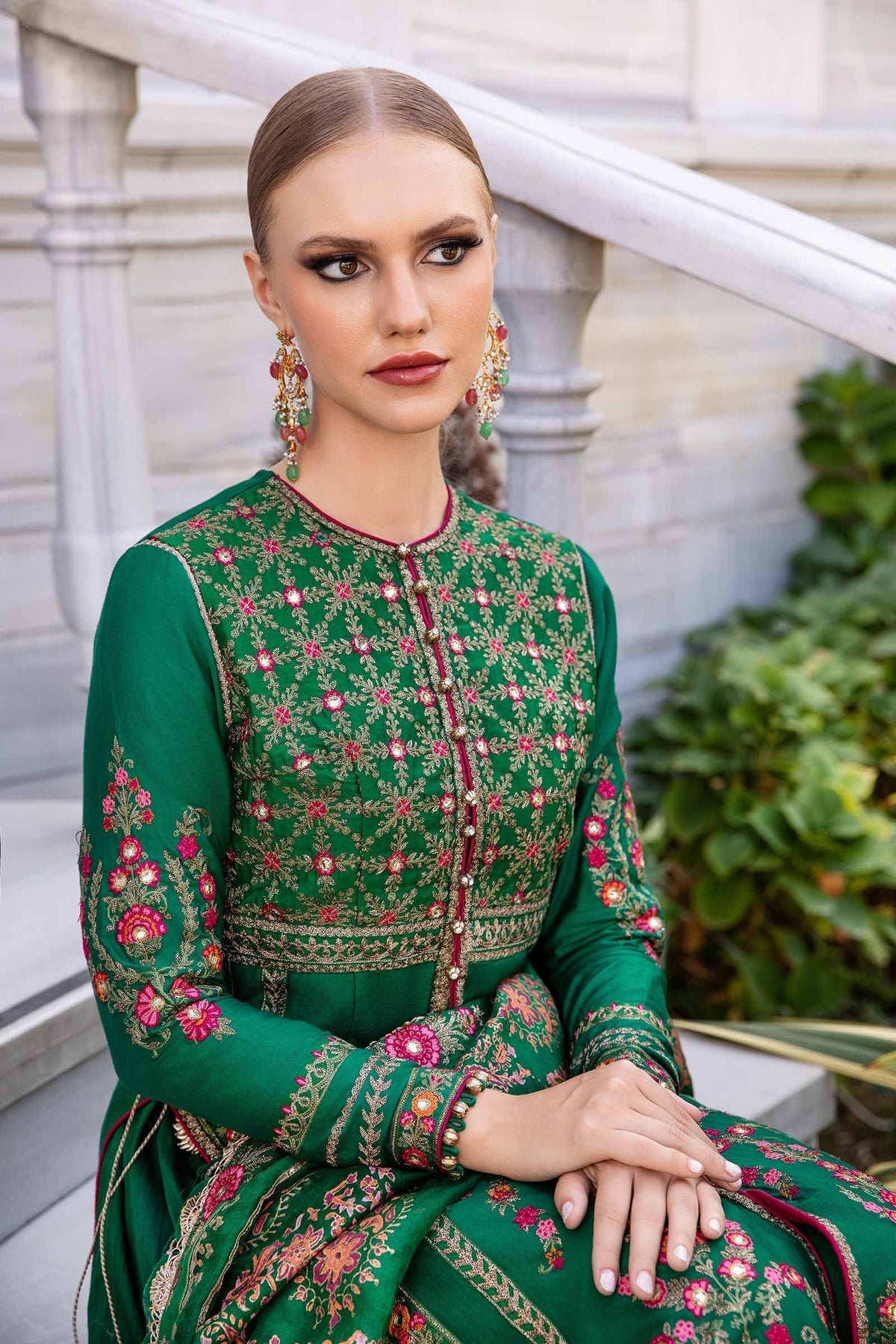 Maria B | Sateen Formals 24 | CST-811 by Maria B - Designer Dress - Type: Formal - Available at Libayah - 100% Original