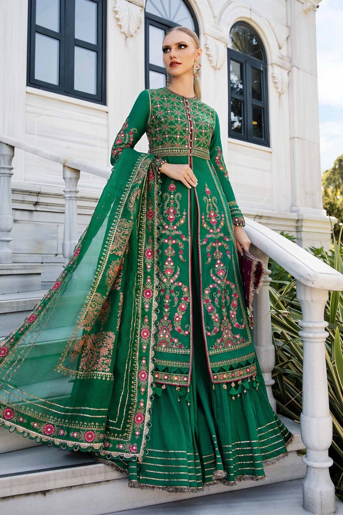 Maria B | Sateen Formals 24 | CST-811 by Maria B - Designer Dress - Type: Formal - Available at Libayah - 100% Original