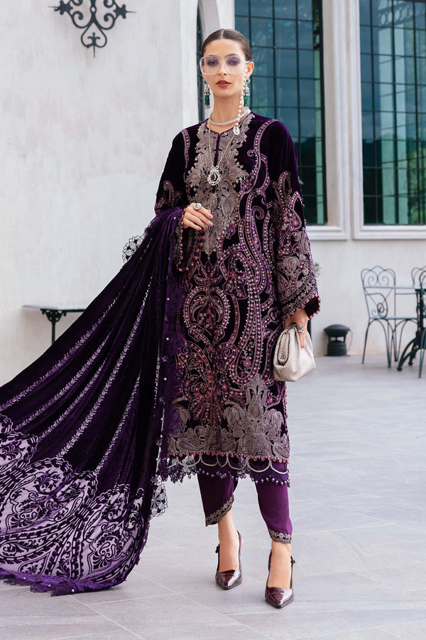 Maria B | Winter Luxe 25 | WL-1311 by Maria B - Designer Dress - Type : Ladies Clothes - Available at Libayah - 100% Original 