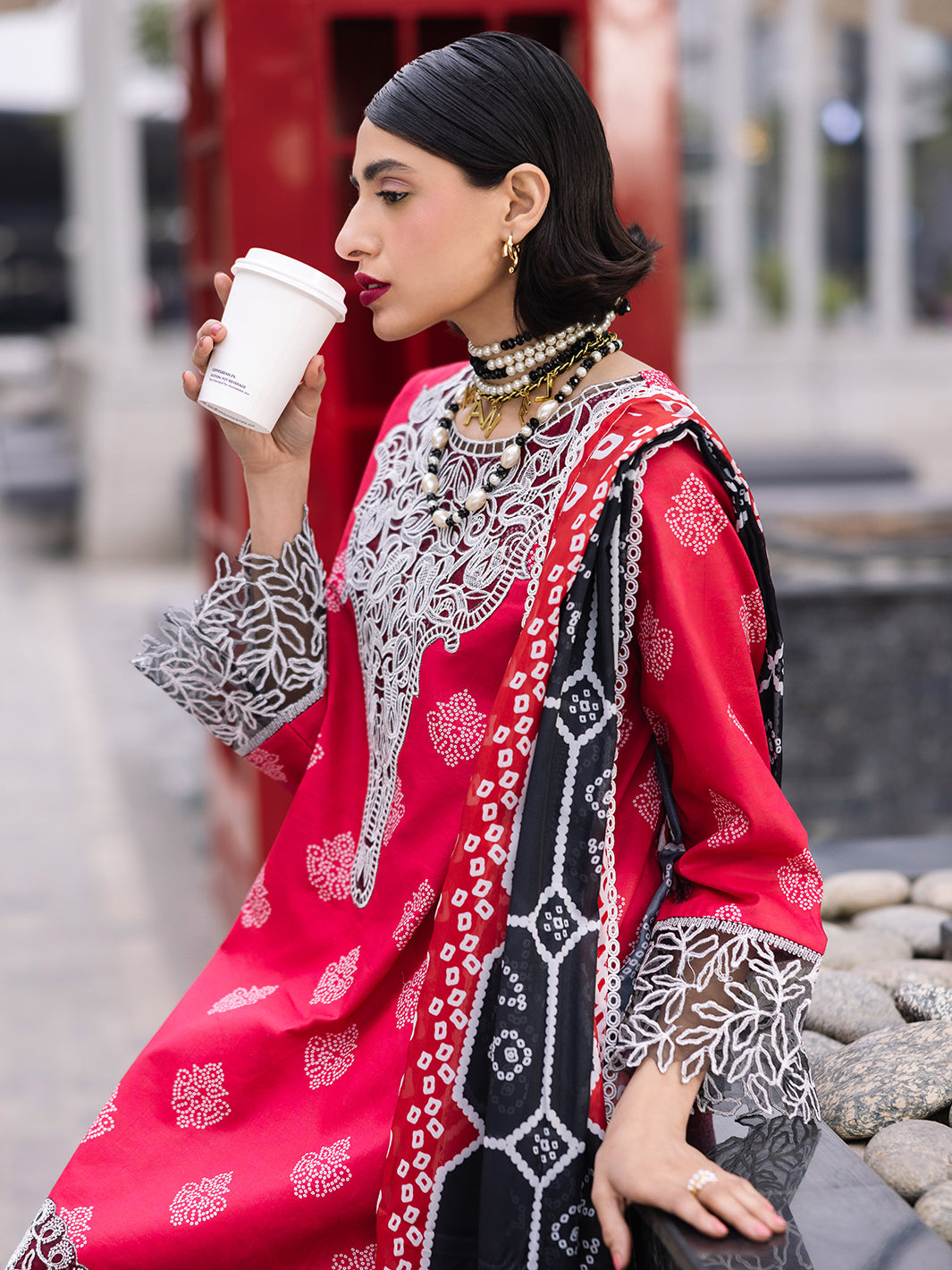 Mahnur | Broadway Luxury Lawn 25 | Azelea by Mahnur - Designer Dress - Type: Ladies Clothes - Available at Libayah - 100% Original