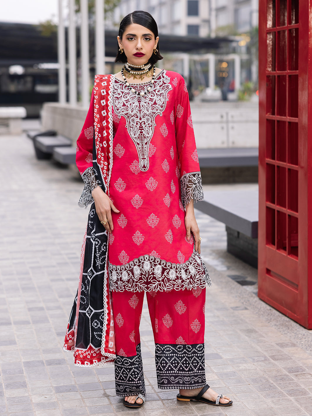 Mahnur | Broadway Luxury Lawn 25 | Azelea by Mahnur - Designer Dress - Type: Ladies Clothes - Available at Libayah - 100% Original
