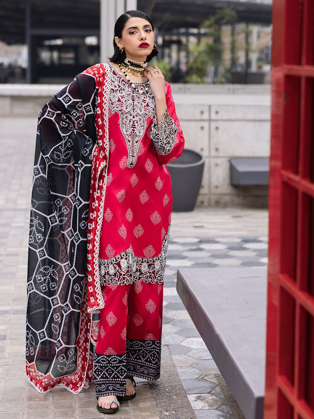 Mahnur | Broadway Luxury Lawn 25 | Azelea by Mahnur - Designer Dress - Type: Ladies Clothes - Available at Libayah - 100% Original