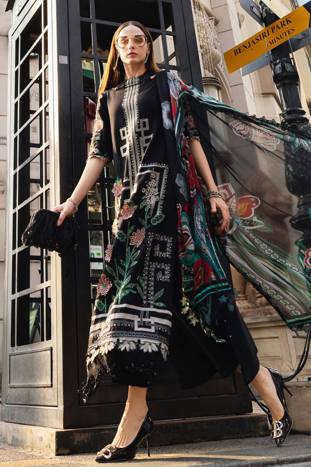 Maria B | luxury Lawn 26 | EL-26-11 by Maria B - Designer Dress  - Type : Ladies Clothes - Available at Libayah - 100% Original 