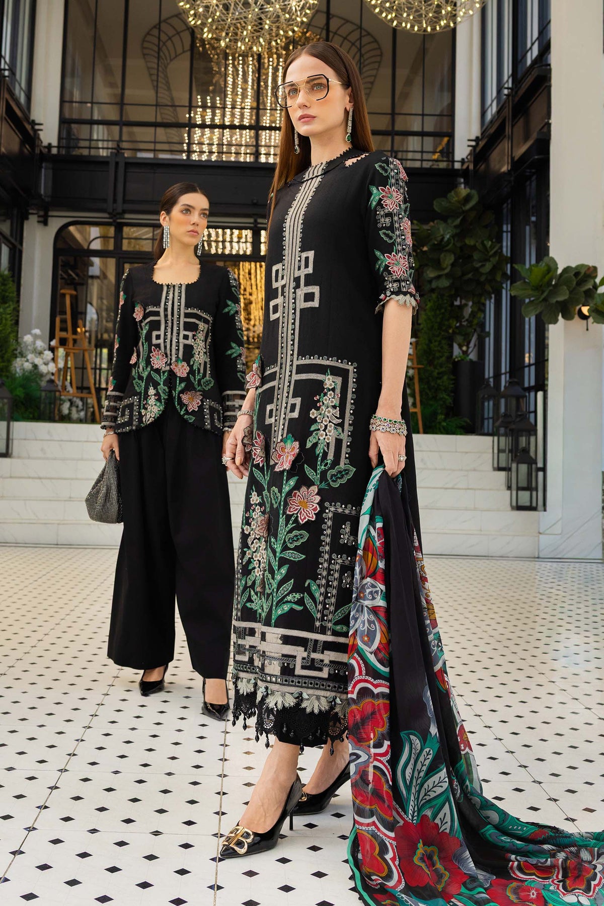 Maria B | luxury Lawn 26 | EL-26-11 by Maria B - Designer Dress  - Type : Ladies Clothes - Available at Libayah - 100% Original 