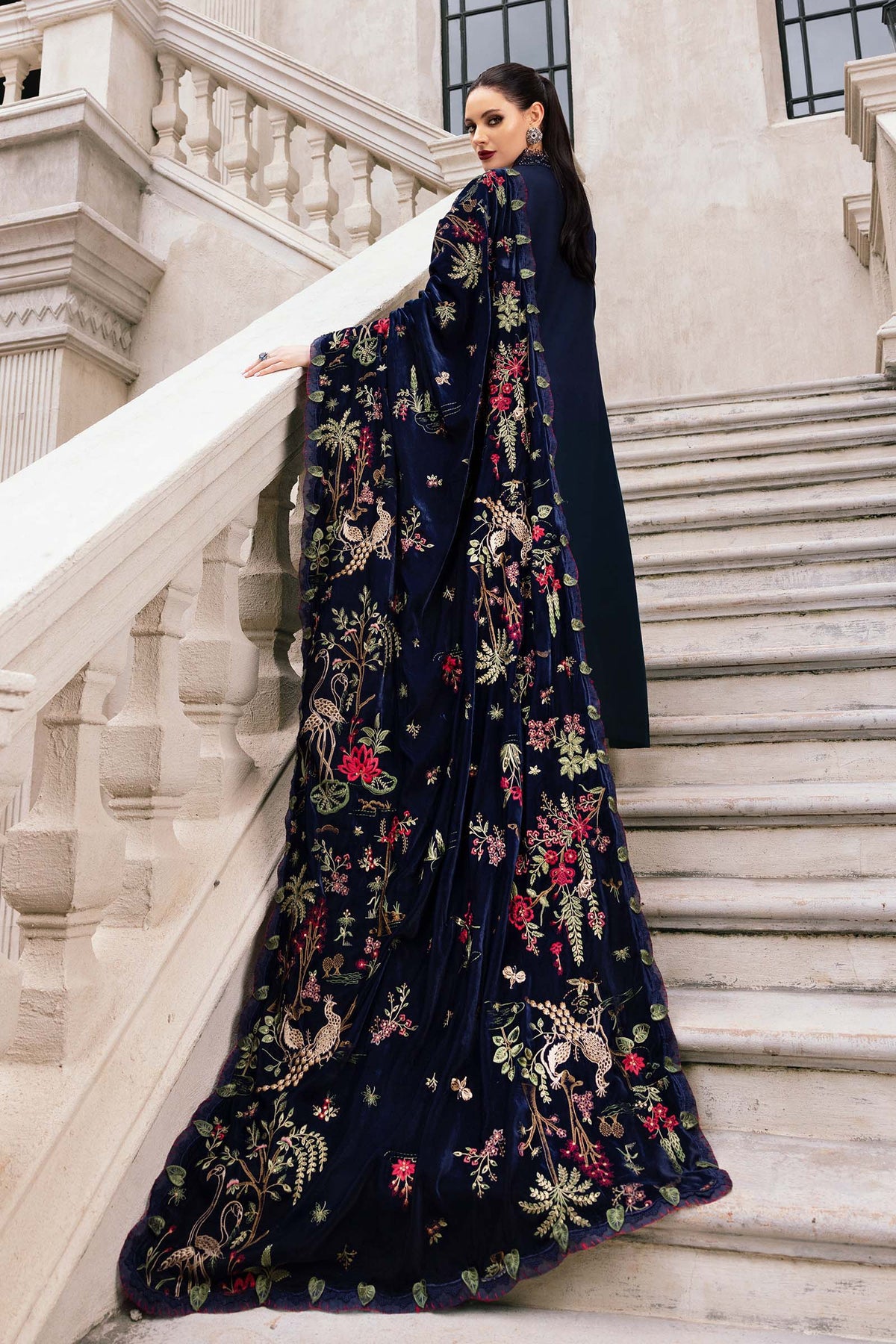 Maria B | Winter Luxe 25 | WL-1312 by Maria B - Designer Dress - Type : Ladies Clothes - Available at Libayah - 100% Original 