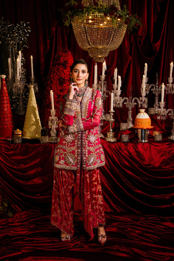 Sable Vogue | Laal Bagh Bridal Collection |SLB-1187 by Sable Vogue - Designer Dress  - Type : Ladies Clothes - Available at Libayah - 100% Original 