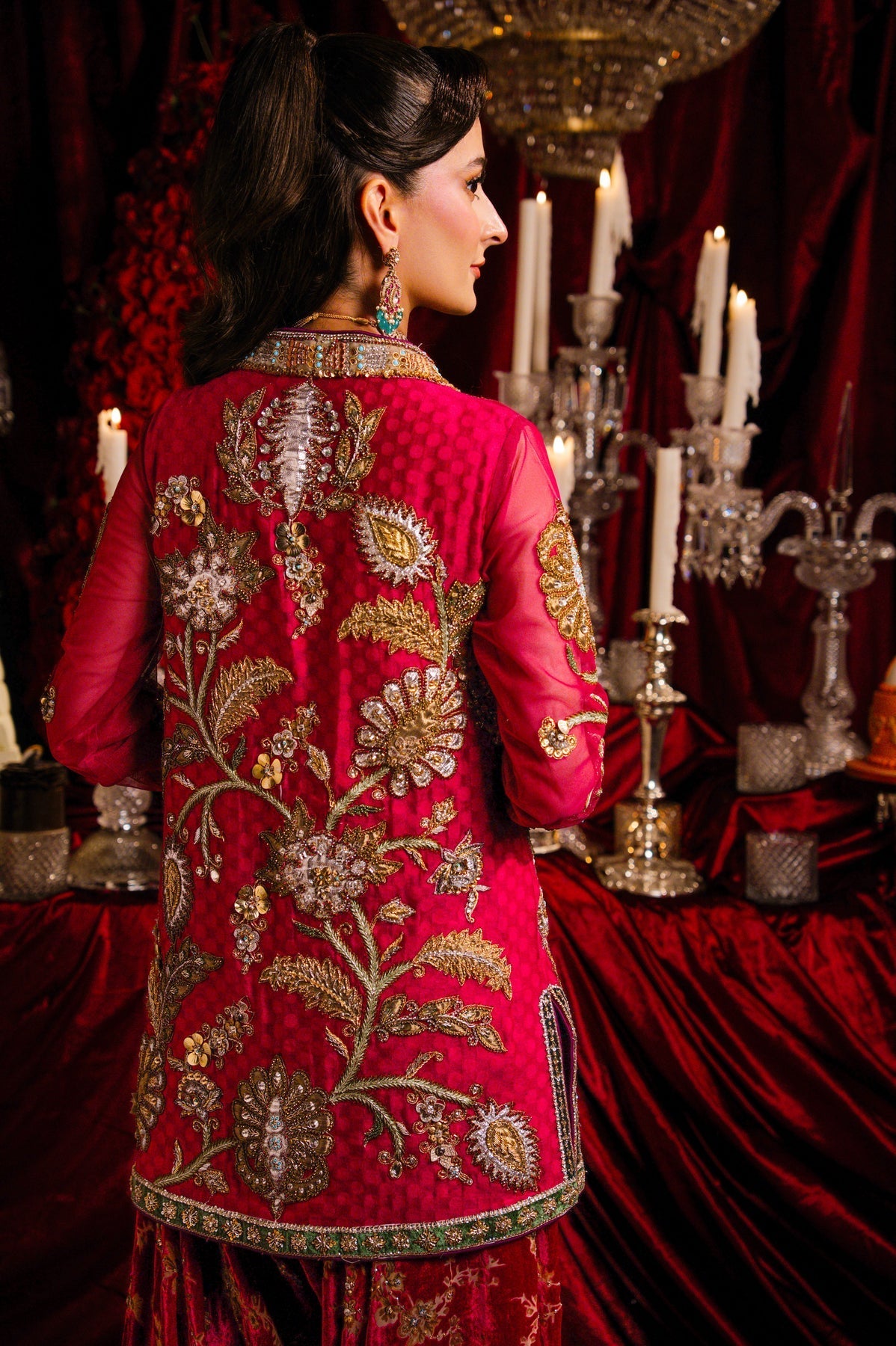 Sable Vogue | Laal Bagh Bridal Collection |SLB-1187 by Sable Vogue - Designer Dress  - Type : Ladies Clothes - Available at Libayah - 100% Original 