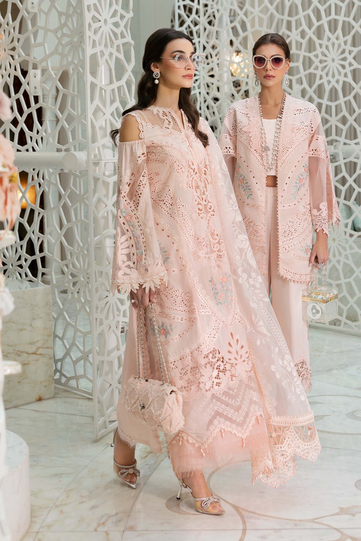 Maria B | Luxury Lawn 25 | D-2513-A by Maria B - Designer Dress - Type: Ladies Clothes - Available at Libayah - 100% Original