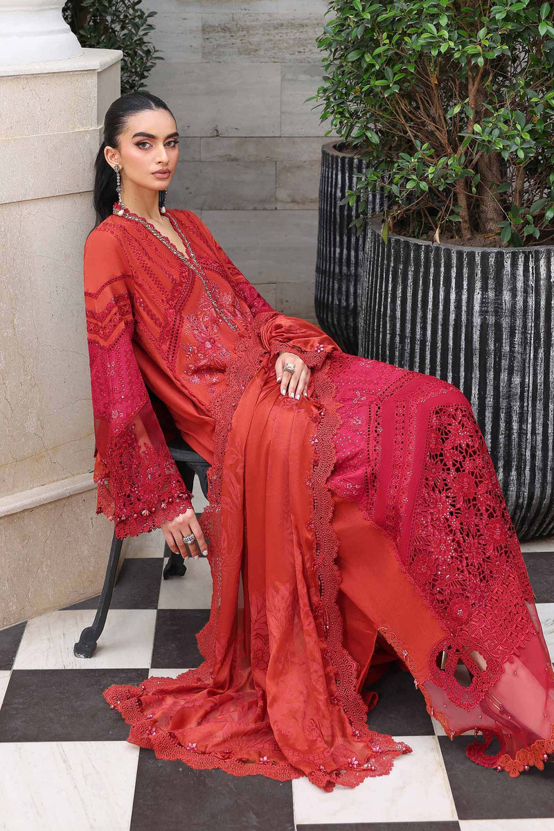 Maria B | luxury Lawn 26 | EL-26-13 by Maria B - Designer Dress  - Type : Ladies Clothes - Available at Libayah - 100% Original 