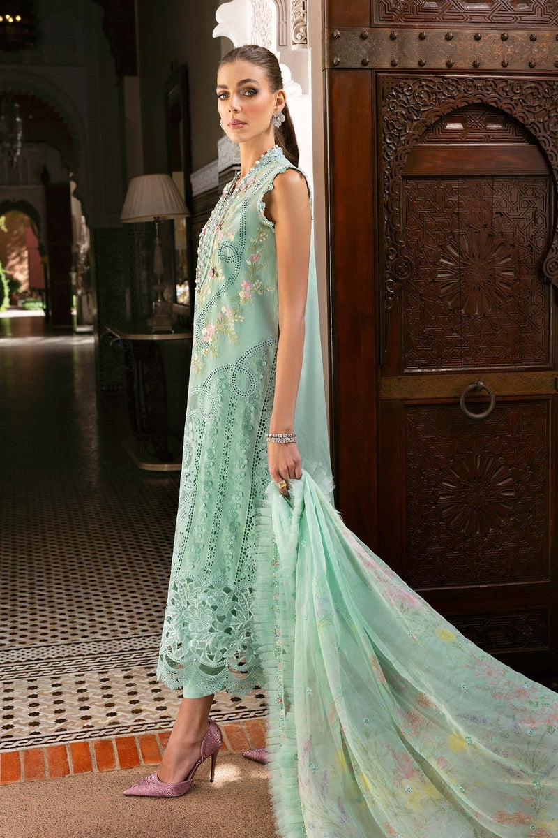 Maria B | Luxury Lawn 25 | D-2514-A by Maria B - Designer Dress - Type: Ladies Clothes - Available at Libayah - 100% Original