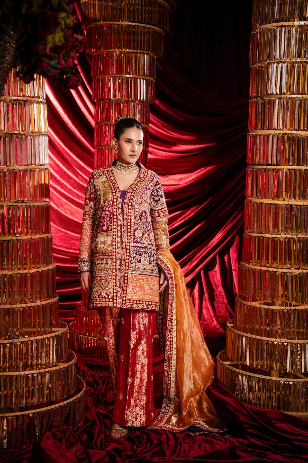 Sable Vogue | Laal Bagh Bridal Collection | SLB-1558 by Sable Vogue - Designer Dress  - Type : Ladies Clothes - Available at Libayah - 100% Original 