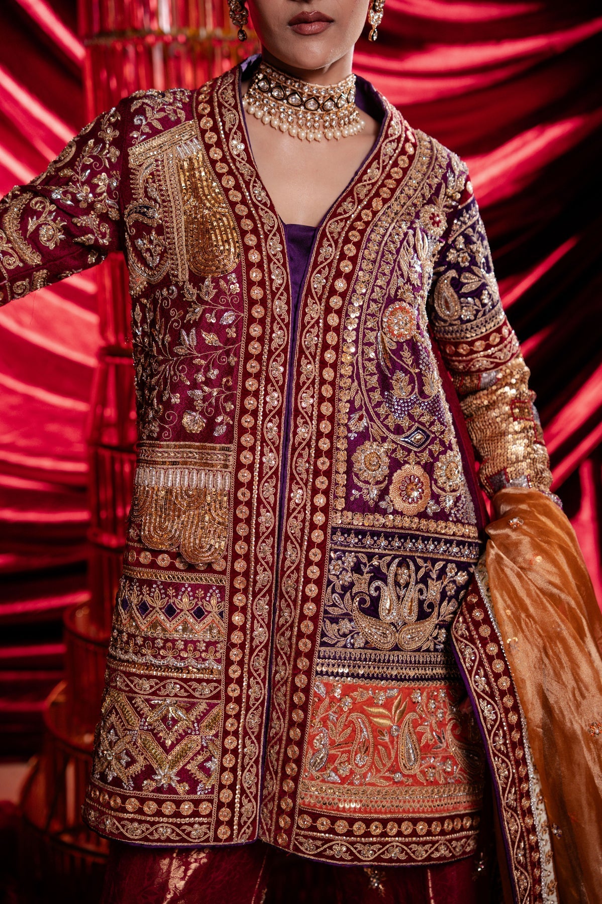 Sable Vogue | Laal Bagh Bridal Collection | SLB-1558 by Sable Vogue - Designer Dress  - Type : Ladies Clothes - Available at Libayah - 100% Original 
