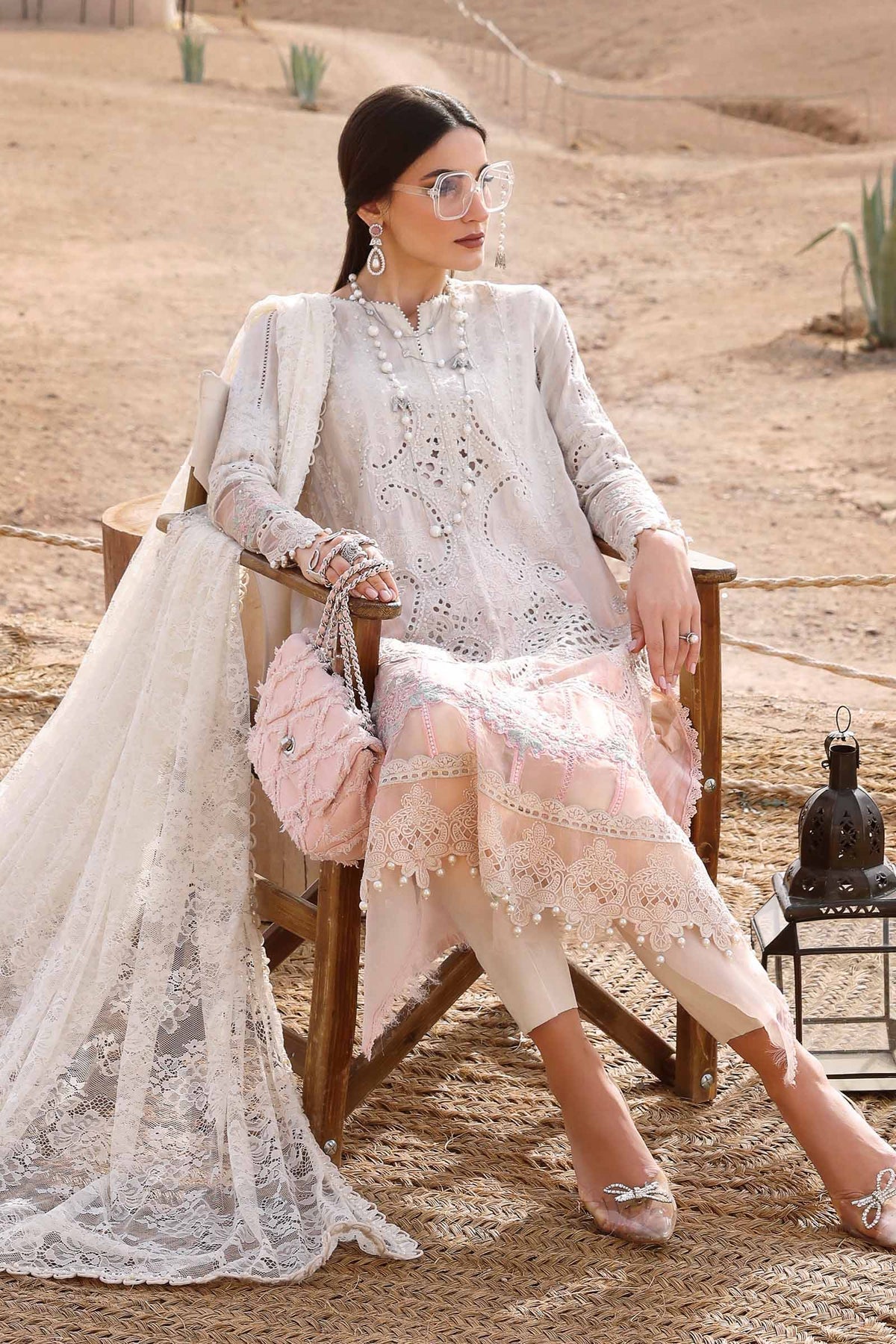 Maria B | Luxury Lawn 25 | D-2515-A by Maria B - Designer Dress - Type: Ladies Clothes - Available at Libayah - 100% Original