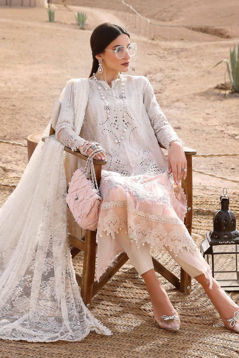 Maria B | Luxury Lawn 25 | D-2515-A by Maria B - Designer Dress - Type: Ladies Clothes - Available at Libayah - 100% Original