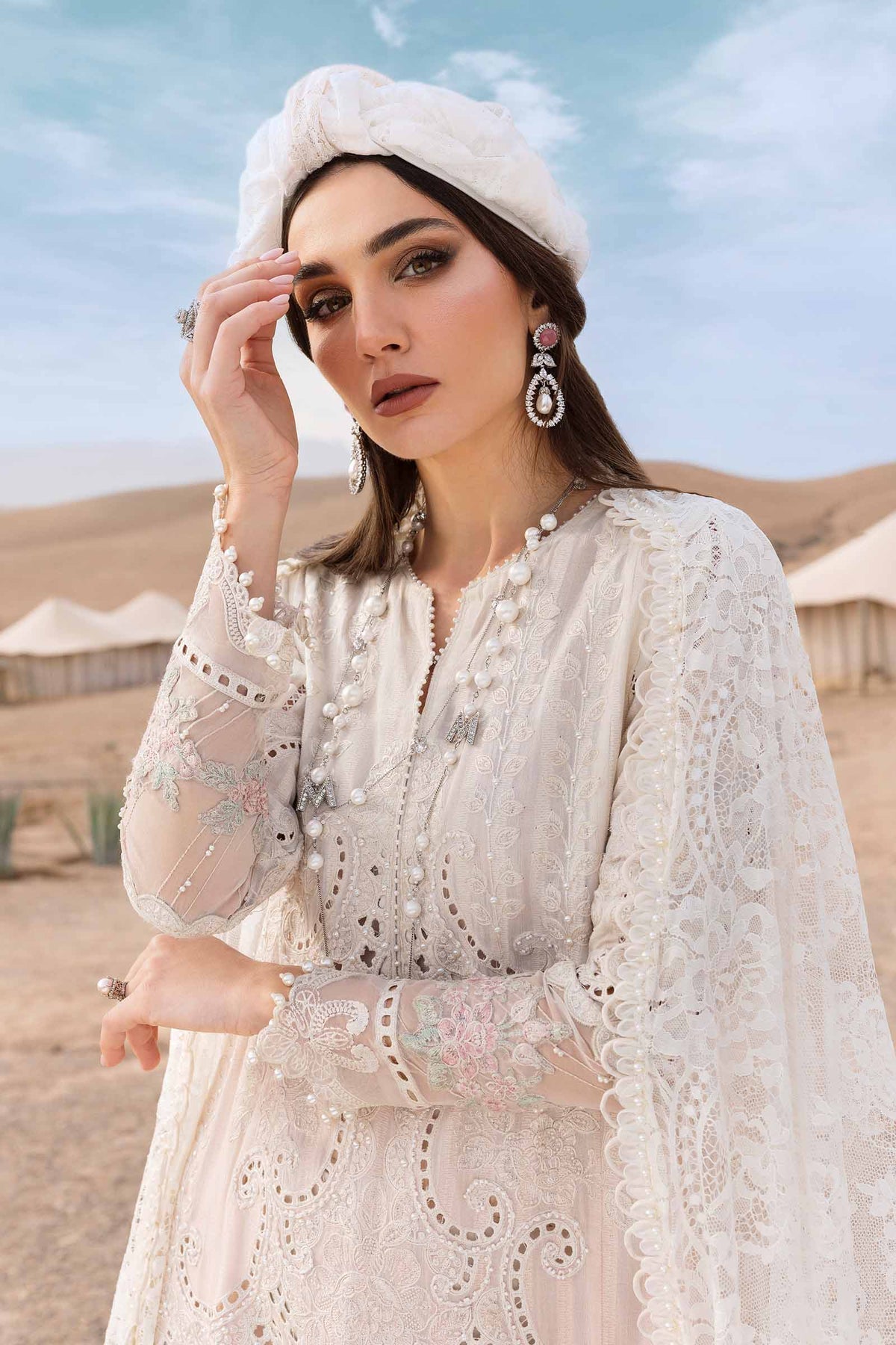 Maria B | Luxury Lawn 25 | D-2515-A by Maria B - Designer Dress - Type: Ladies Clothes - Available at Libayah - 100% Original