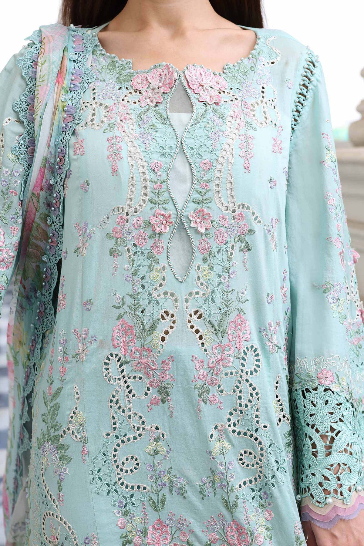 Maria B | luxury Lawn 26 | EL-26-15 by Maria B - Designer Dress  - Type : Ladies Clothes - Available at Libayah - 100% Original 
