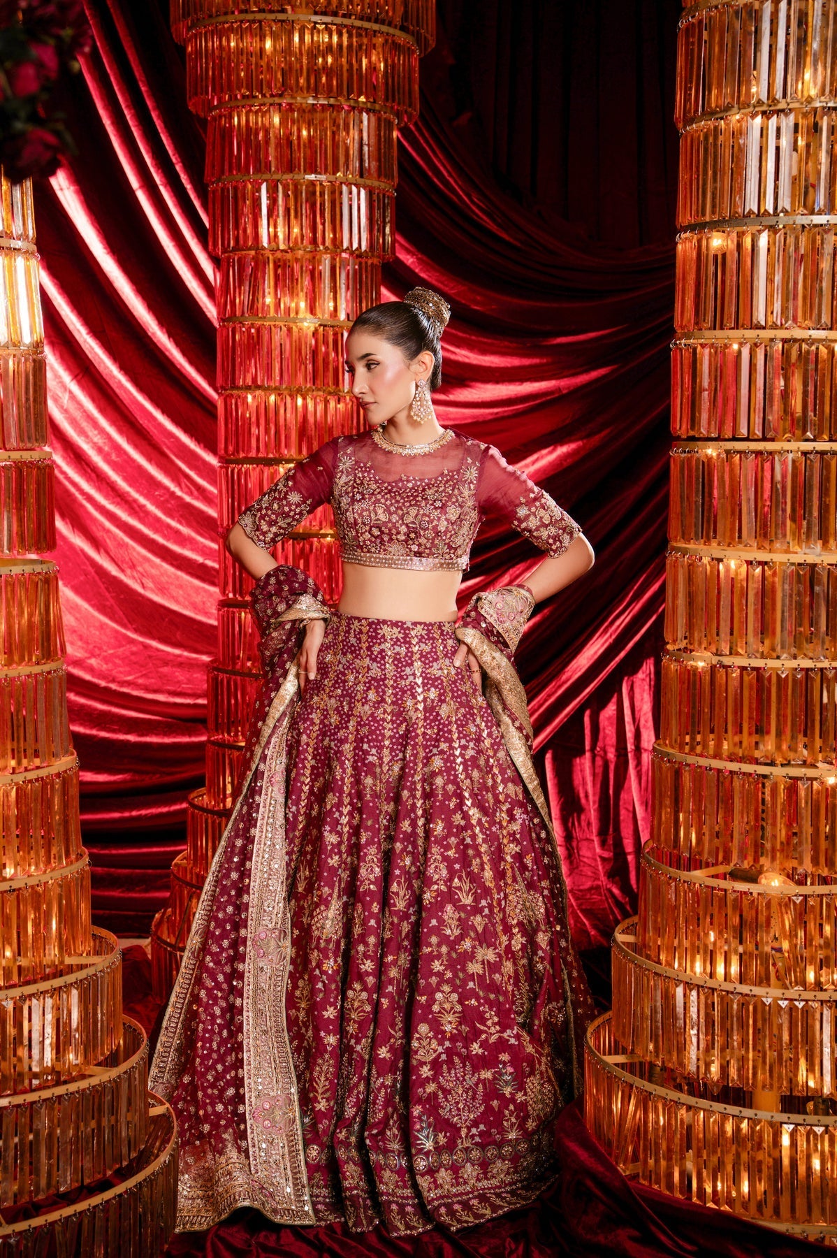 Sable Vogue | Laal Bagh Bridal Collection |SLB-1610 by Sable Vogue - Designer Dress  - Type : Ladies Clothes - Available at Libayah - 100% Original 