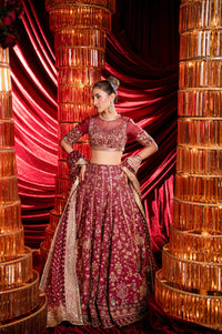 Sable Vogue | Laal Bagh Bridal Collection |SLB-1610 by Sable Vogue - Designer Dress  - Type : Ladies Clothes - Available at Libayah - 100% Original 