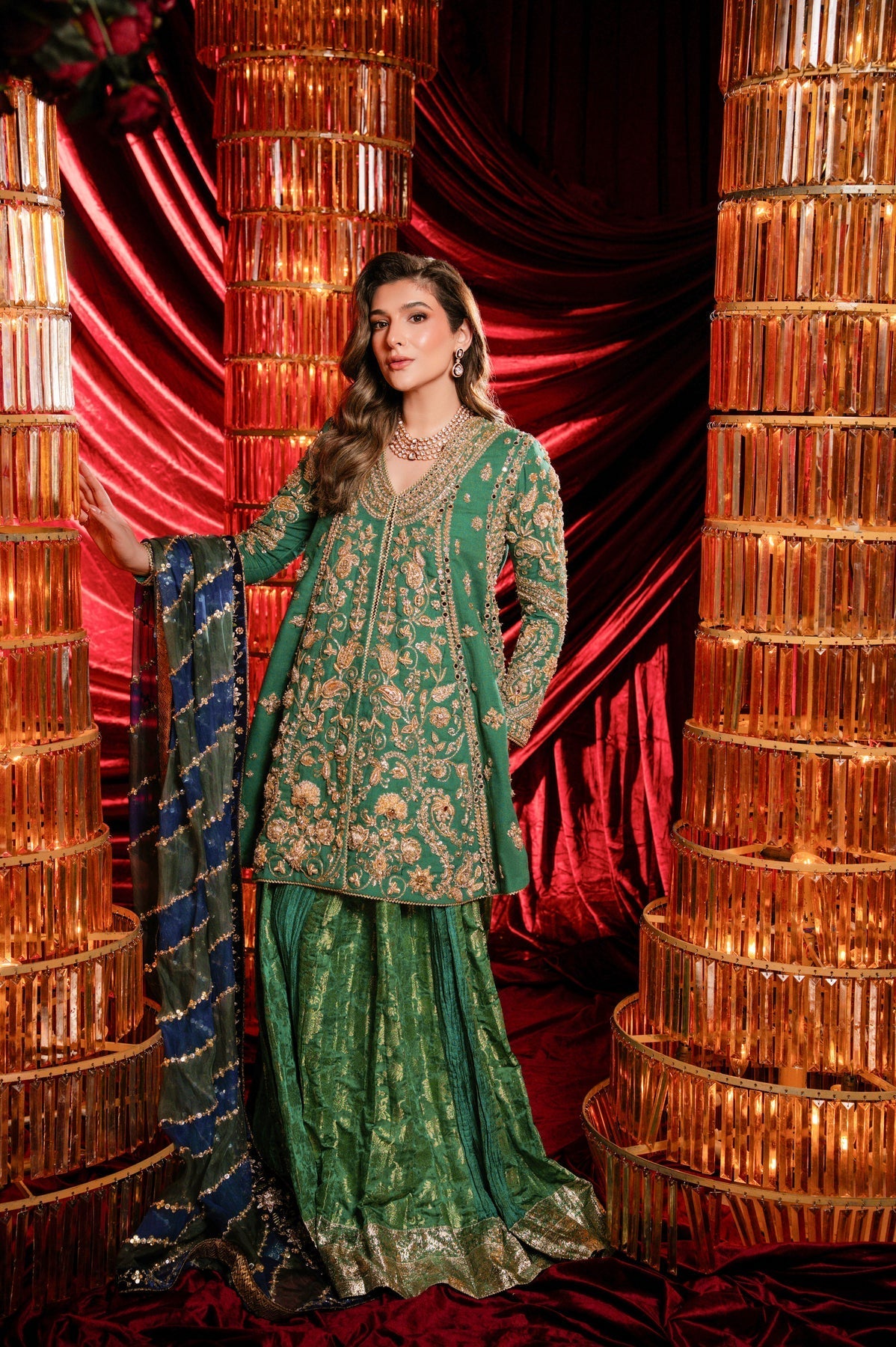 Sable Vogue | Laal Bagh Bridal Collection | SLB-2061 by Sable Vogue - Designer Dress  - Type : Ladies Clothes - Available at Libayah - 100% Original 