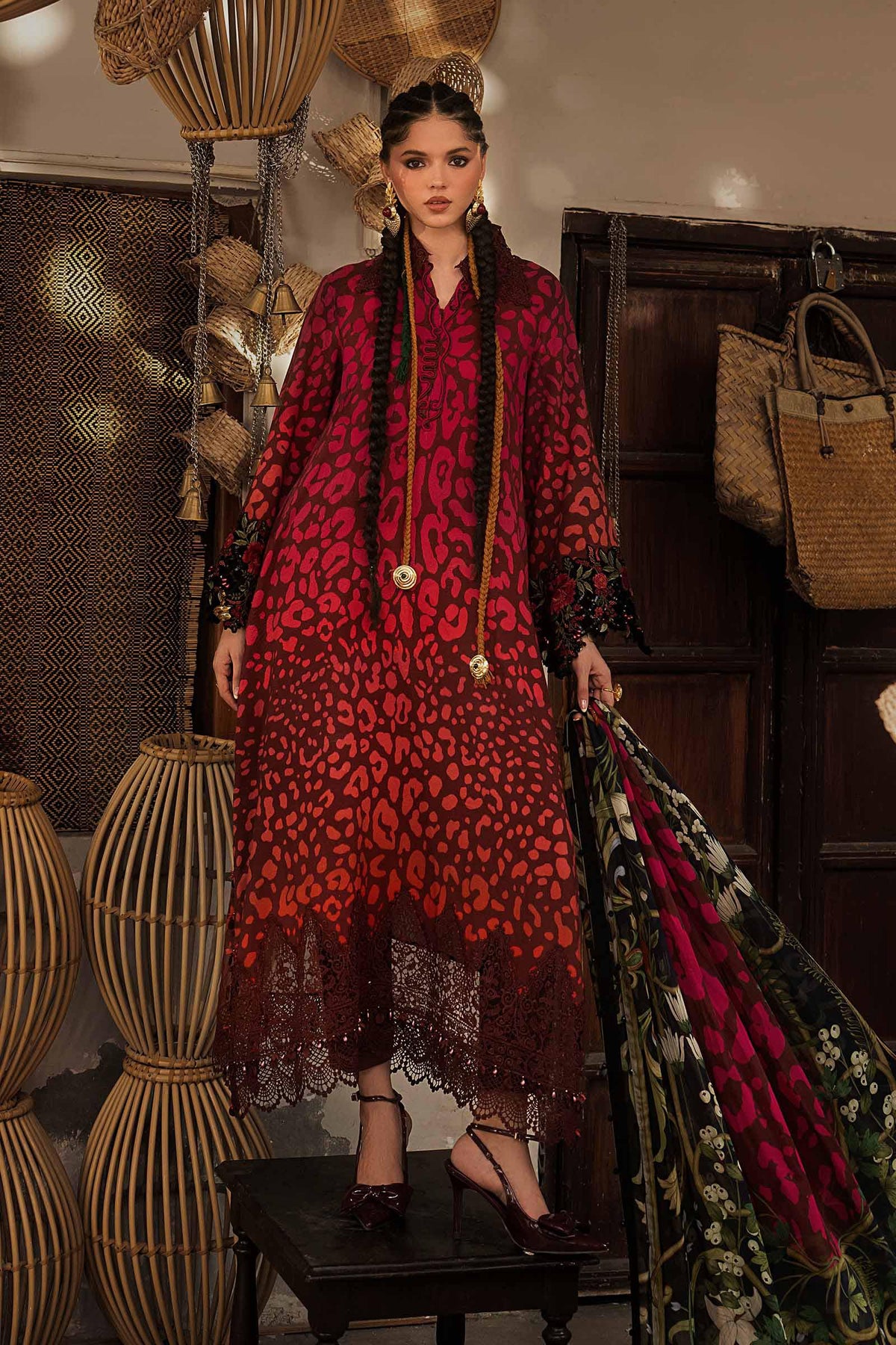 Maria B | M Prints Winter Fall 2026 | MPT-3101-A by Maria B - Designer Dress  - Type : Ladies Clothes - Available at Libayah - 100% Original 