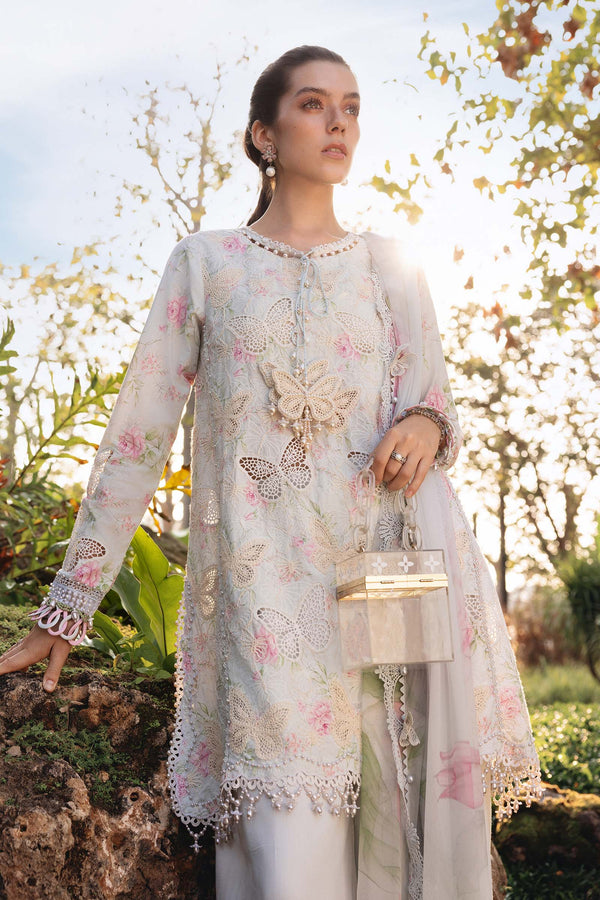 Maria B | M Prints 26 | MPT-2901-A by Maria B - Designer Dress - Type : Luxury Dress - Available at Libayah - 100% Original
